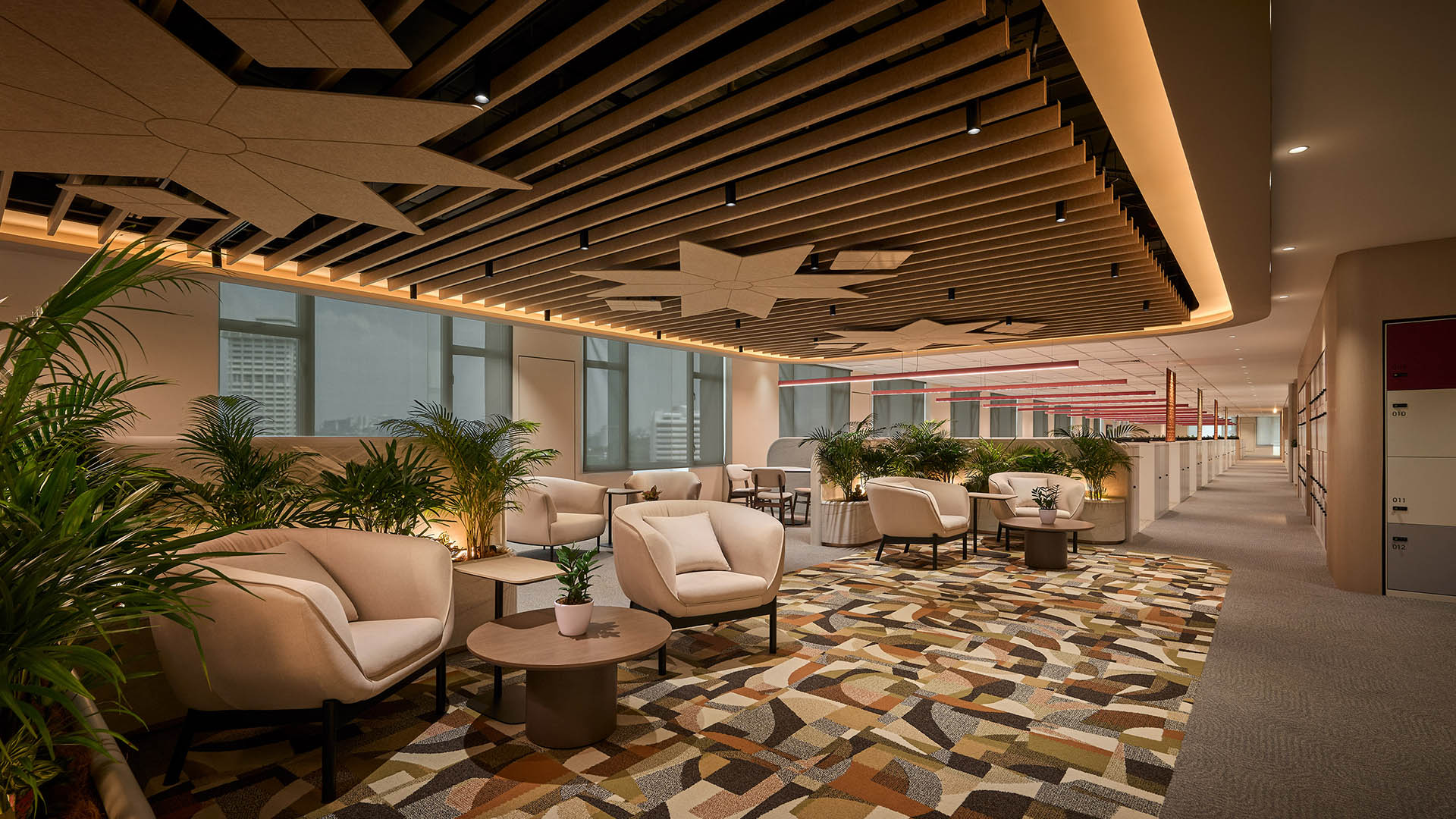 Lobby of Menara OCBC, Level 17